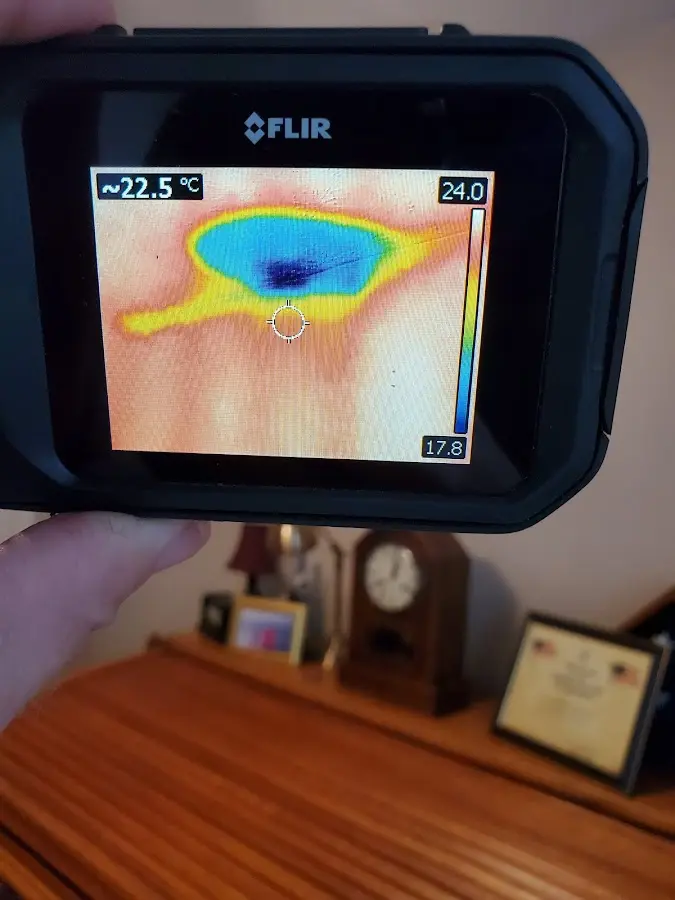 Thermal imaging inspection for water damage in Huntington